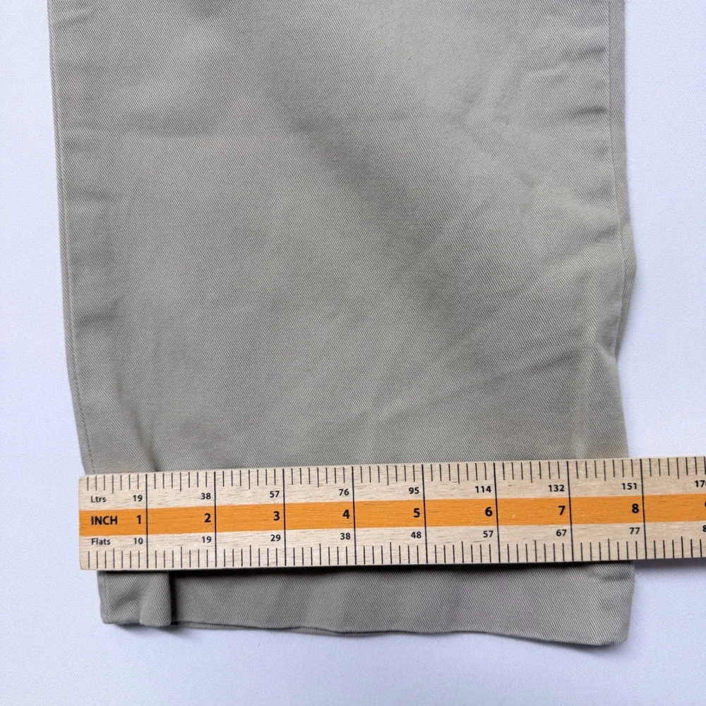 Polo Ralph Lauren Classic Fit Chino Pants Mens 34x34 Tan Khaki Brushed Twill
